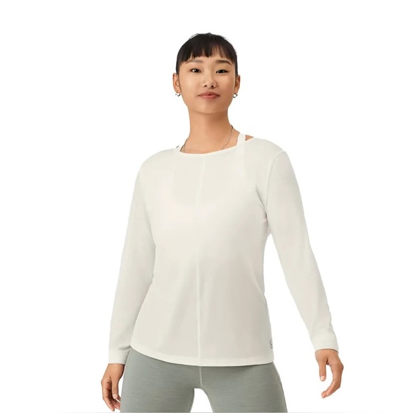 Allbirds NWT natural flow studio long sleeve top medium merino wool blend - Picture 1 of 12